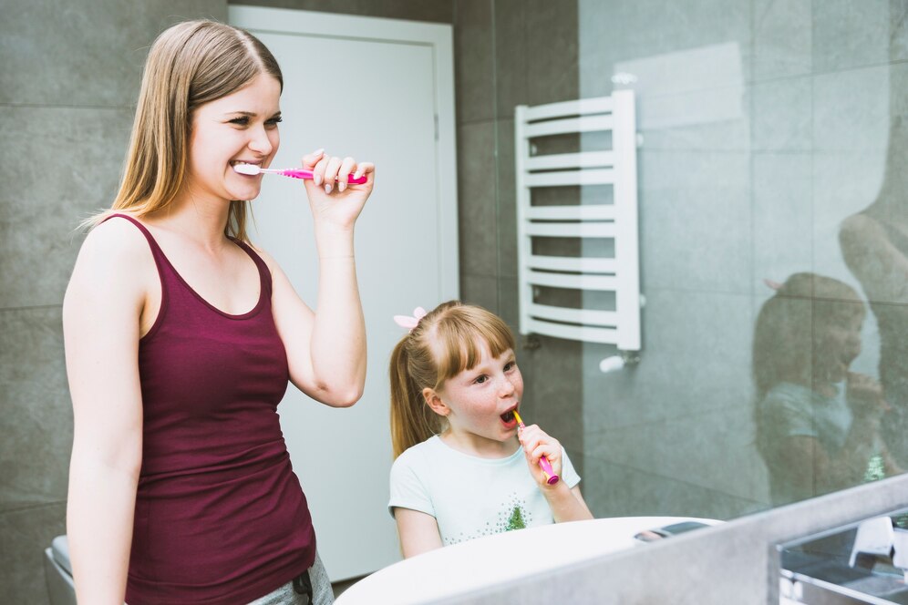 Morning tooth brushing tips for kids