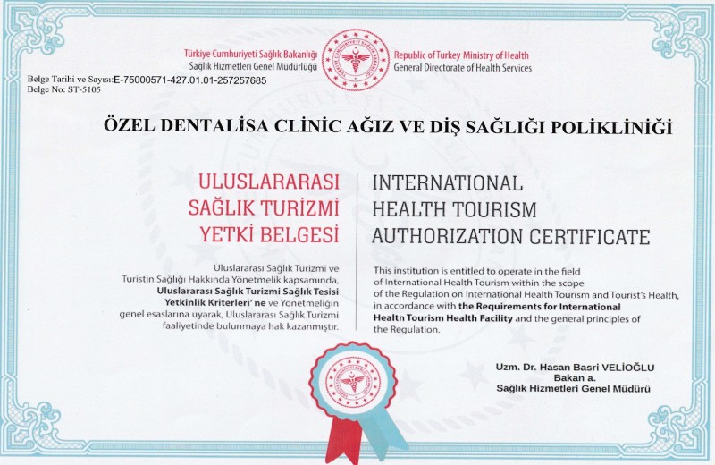 Health Tourism Authorization Certificate